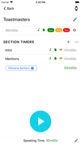 Speaker Presentation Timer screenshot