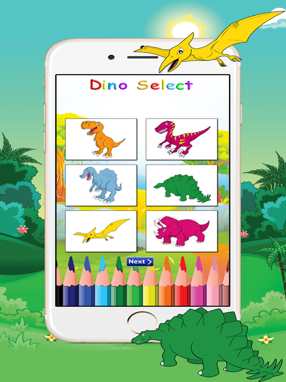 Screenshot #5 pour Dinosaurs Coloring