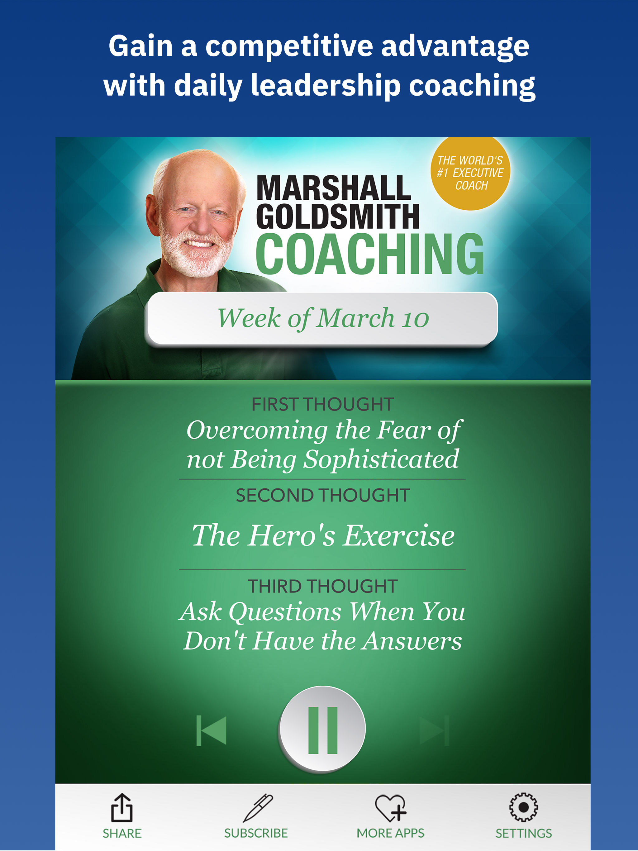 Marshall Goldsmith Coaching screenshot 7