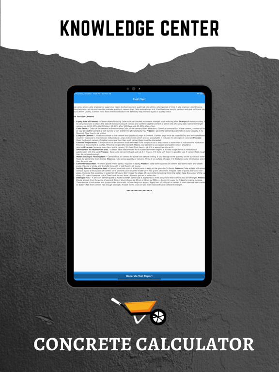 Concrete Calculator All In One iPad screenshot 9 - Productivity app