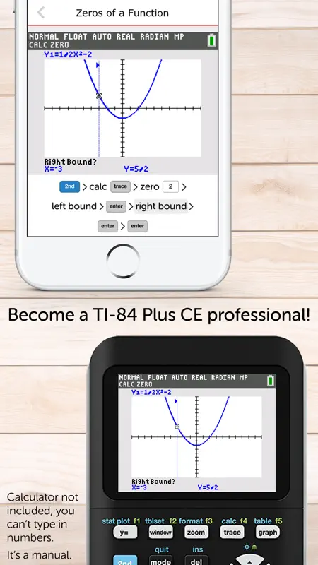 TI-84 CE Calculator Manual screenshot 1 of 5