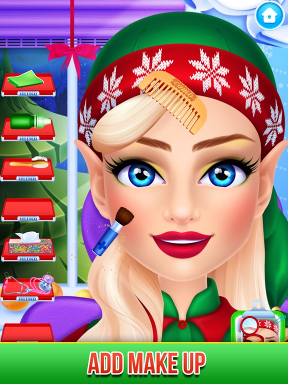 Santa Claus Hair Play Doctor iPad screenshot 9 - Games app