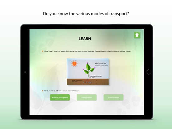 Screenshot #6 pour Transport in Plants Biology