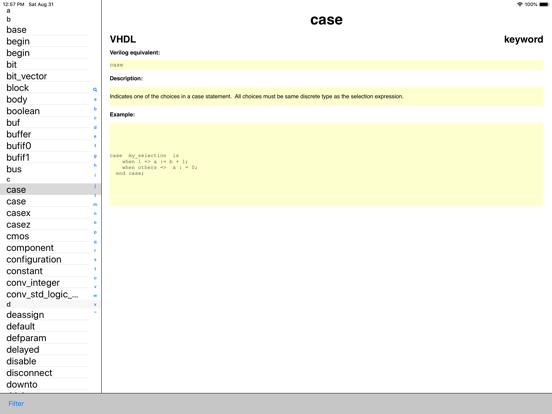Screenshot #5 pour VHDL Ref