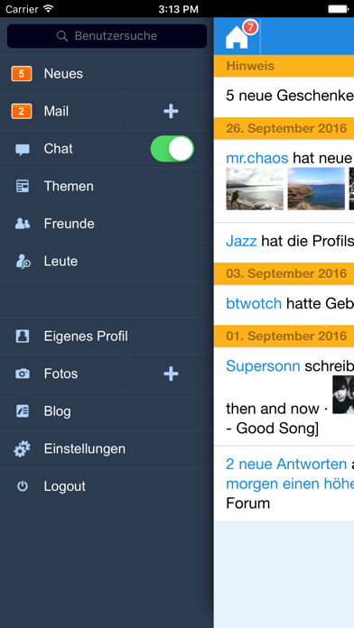 Screenshot #2 pour spin.de - Chat Community