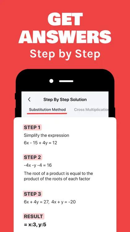 Screenshot 3 di 6 di Math AI: Problem Solver Helper