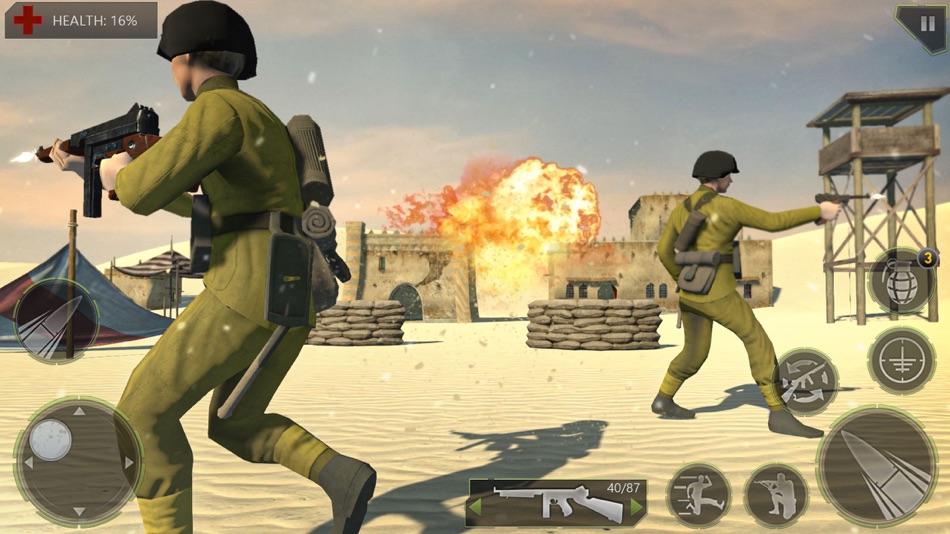 #2. Call of Army WW2 Shooter Game (iOS) 来自: Asad Habib