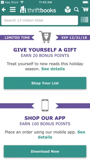 ThriftBooks: New & Used Books iPhone Screenshot 5