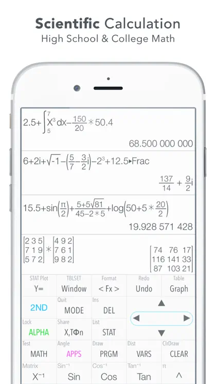 Screenshot 4 di 6 di Graphing Calculator Plus AI