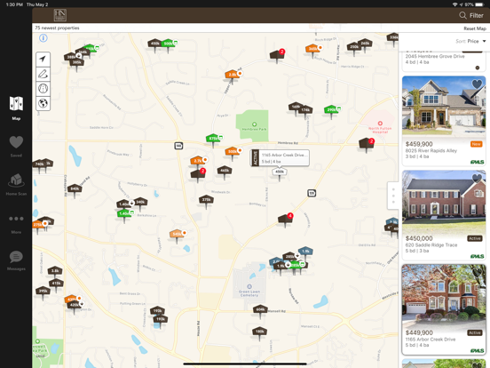 Harry Norman Home Search iPad screenshot 1 - Lifestyle app