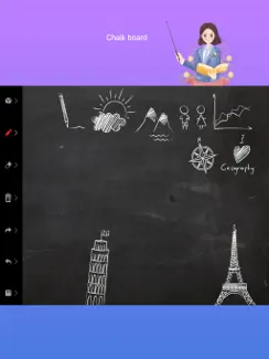 Blackboard-Chalk writing board iPad image 1