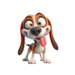 Goofy Beagle Stickers