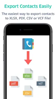 contacts to excel , pdf , csv iphone images 1