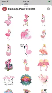 flamingo pinky stickers iphone screenshot 2
