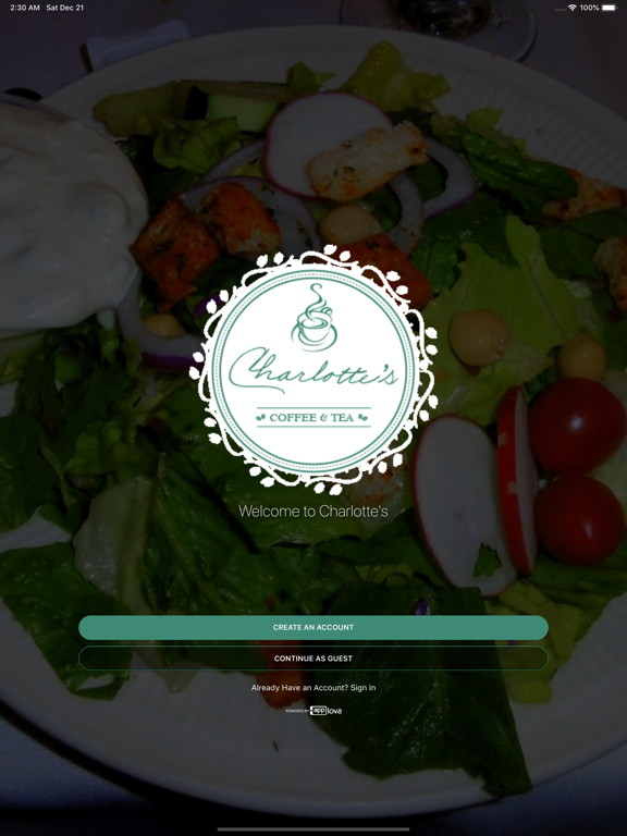 Charlotte's iPad screenshot 1 - Food & Drink app