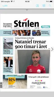 Strilen eAvis iphone bilder 0