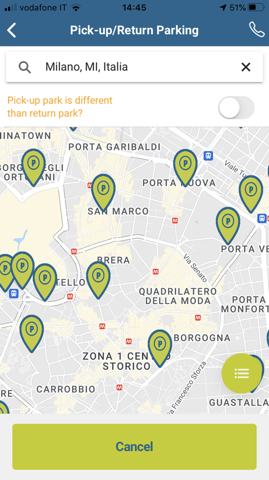 #2. E-VAI - Car Sharing (iOS) 由: E-VAI S.r.l.