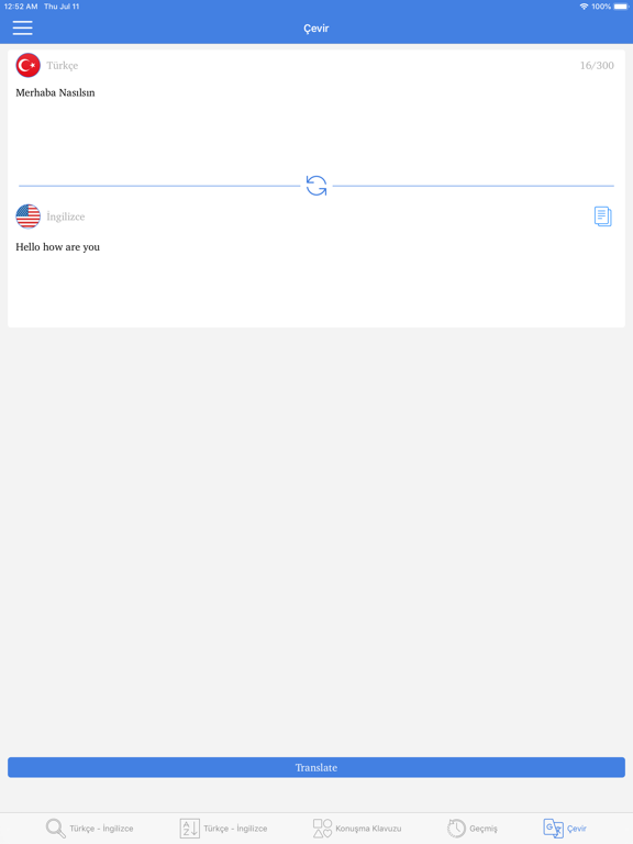 Turkish English Dictionary! iPad screenshot 5 - Reference app