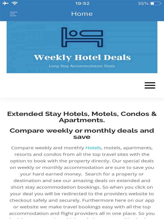 Weekly Hotel Deals - Hot Deals iPad screenshot 9 - Travel app