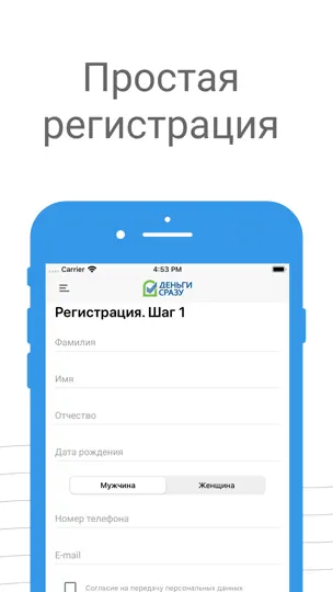 Скриншот Деньги Сразу - займы на карту на iPhone 3