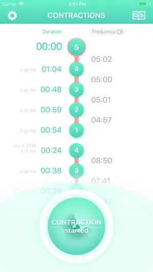 Contraction Timer & Counter 9m screenshot 3