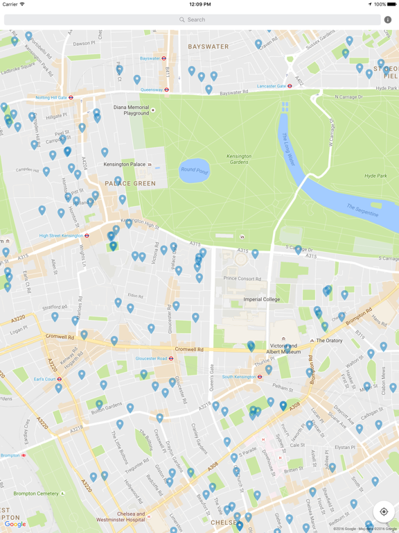 Blue Plaques London iPad screenshot 1 - Travel app