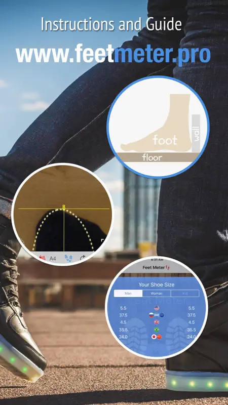 Feet Meter Schuhgröße aus Foto screenshot 3 of 3