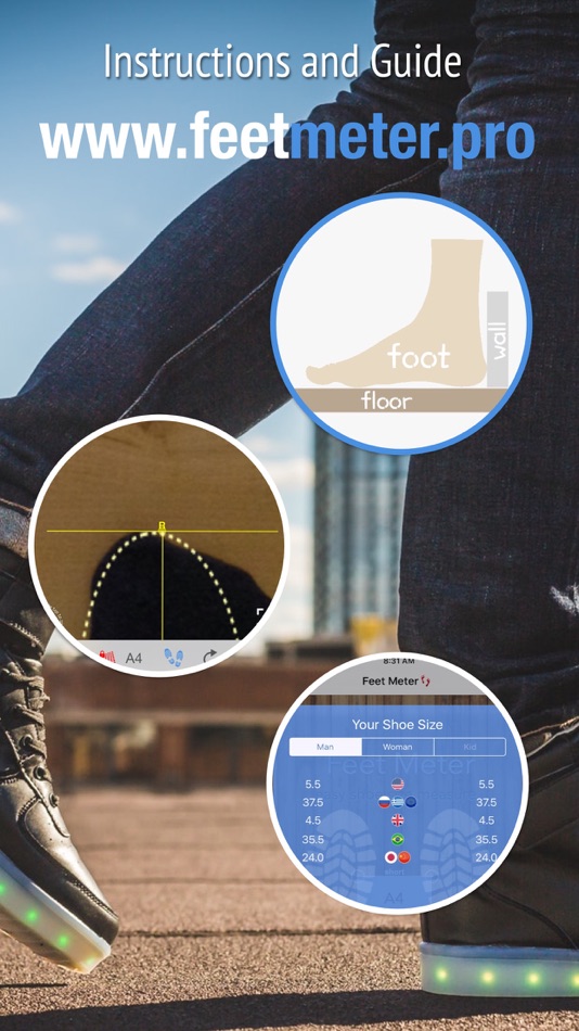 #3. Feet Meter measure shoe size (iOS) 由: VisTech.Projects LLC
