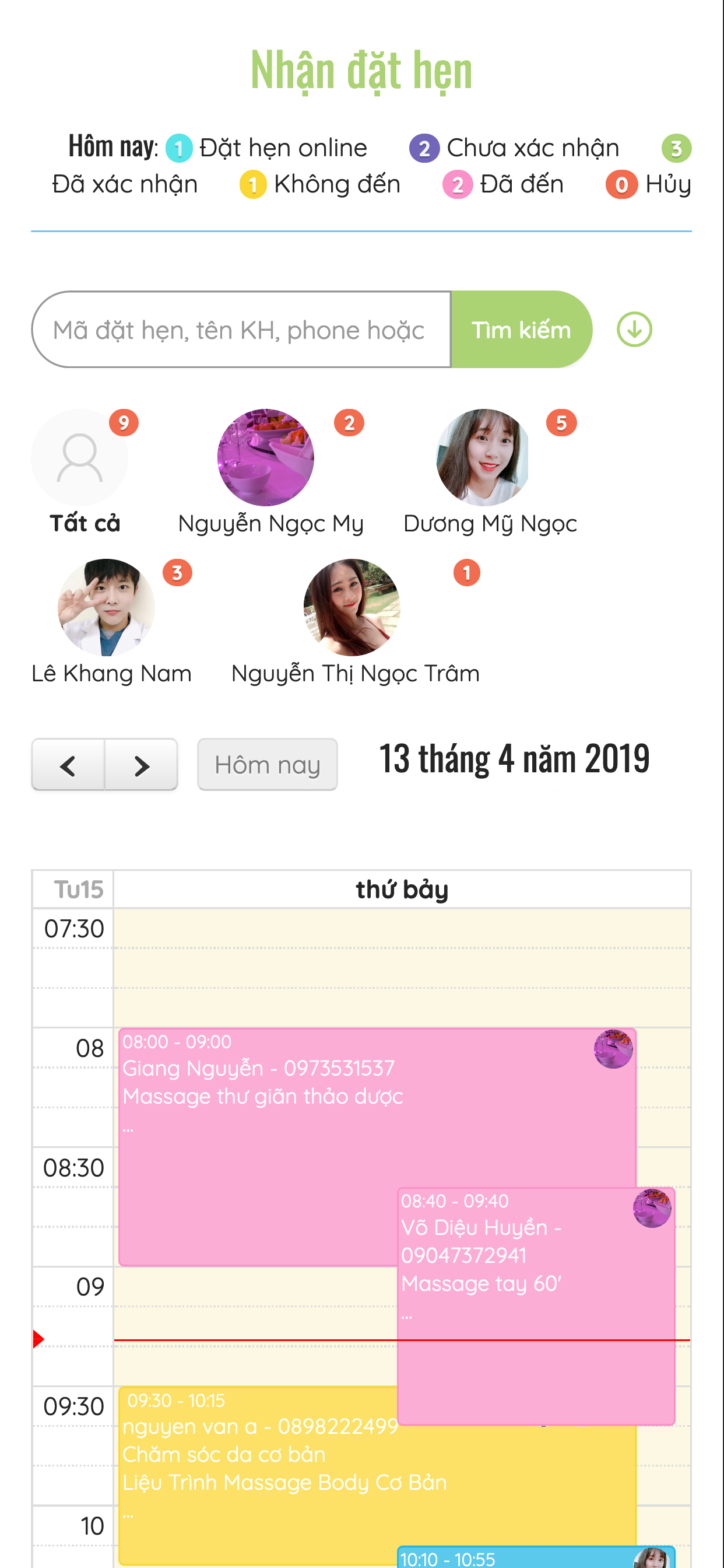 Myspa Manager - Quản lý Spa-PK screenshot 5
