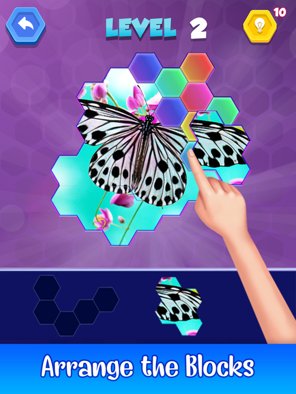Jigsaw Hexa Puzzle Art iPad screenshot