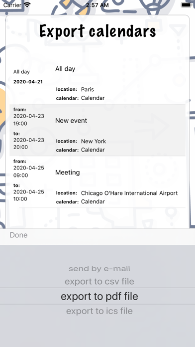 Export calendars Screenshot 5 of 6