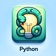Learn python Coding app icon - Education app for iPhone