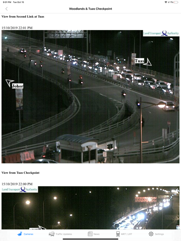 SG Traffic Cameras & Updates iPad screenshot 4 - Travel app