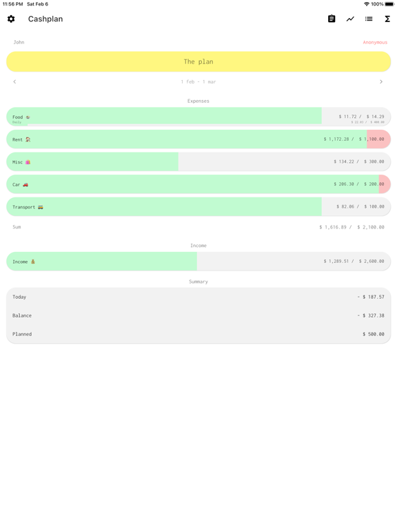 Screenshot #4 pour Cashplan - prévoyez