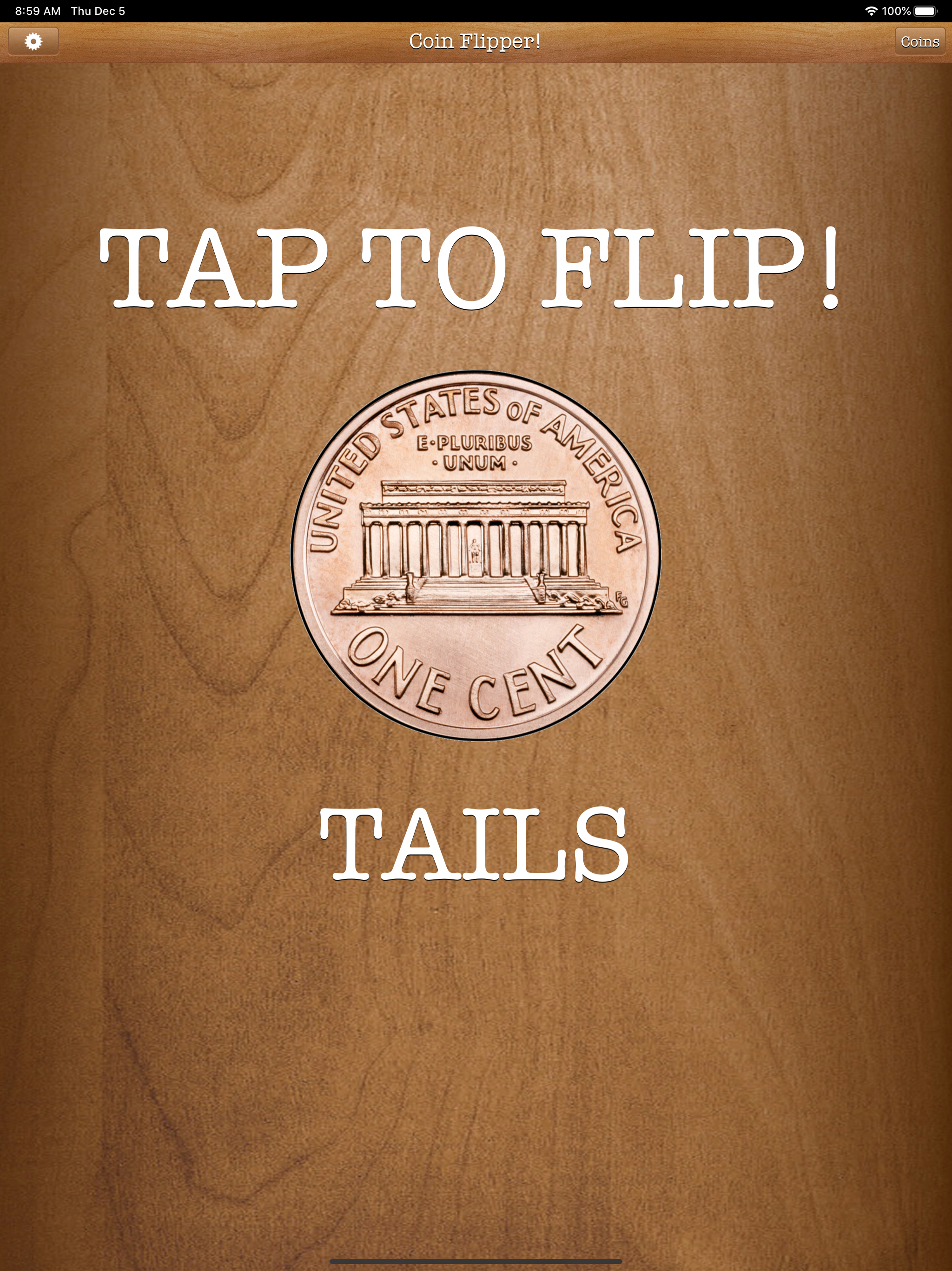 Flip a Coin App