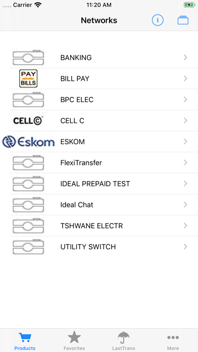 mPOS iPhone screenshot