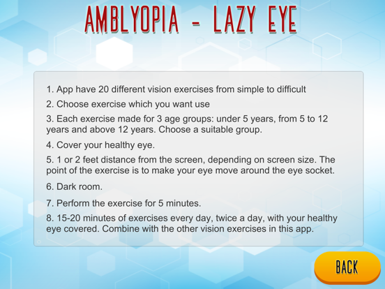 Amblyopie - Lui oog iPad app afbeelding 8