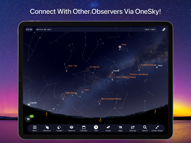 צילום מסך של SkySafari Eclipse 2024