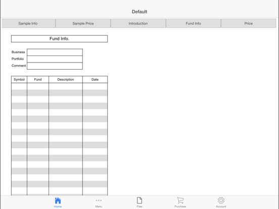 Portfolio Log iPad screenshot