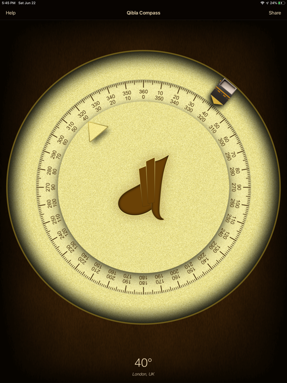 Qibla finder: Qibla Compass iPad screenshot 2