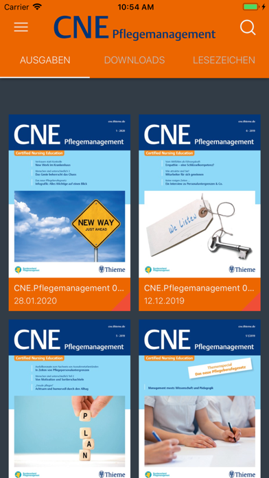CNE Pflegemanagement app screenshot