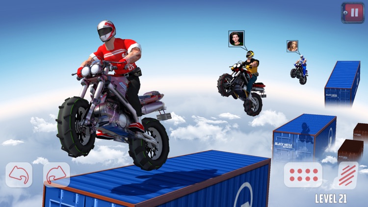 Dirtbike Roof Top Racing Game