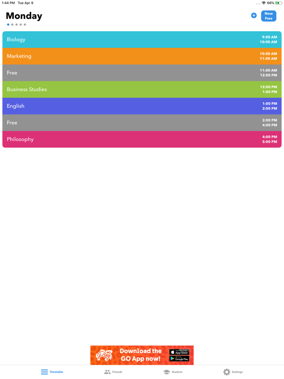 FreeHour Student App iPad screenshot 1 - Education app