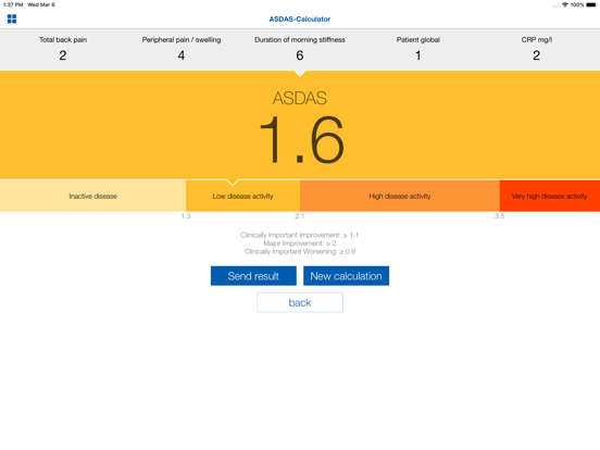 ASAS App iPad screenshot 4 - Medical app