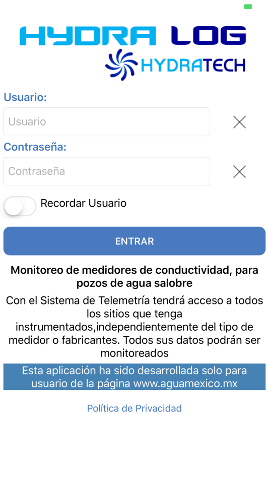 #1. Hydralog (iOS) By: Hydratechnologies de Mexico SA de CV