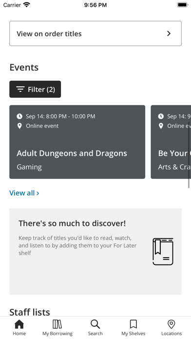 Tacoma Public Library Screenshot