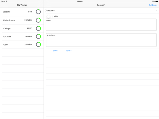 Screenshot #4 pour CW Trainer