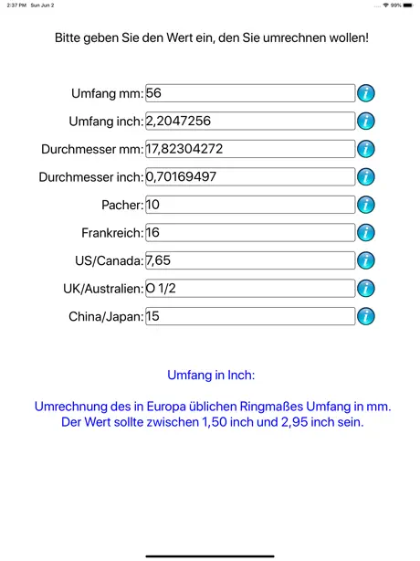 Ringgröße