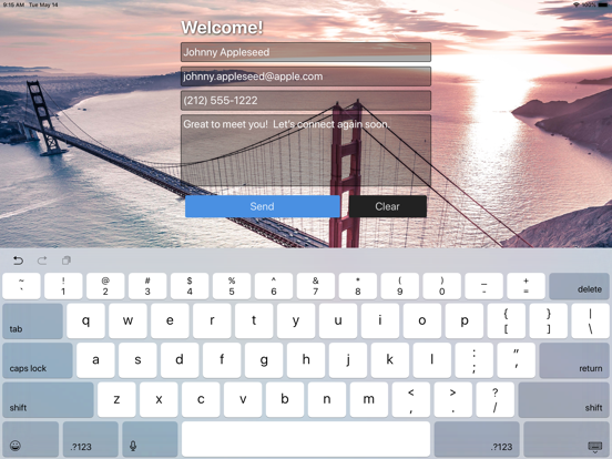 Sign Up Events iPad screenshot 3 - Business app