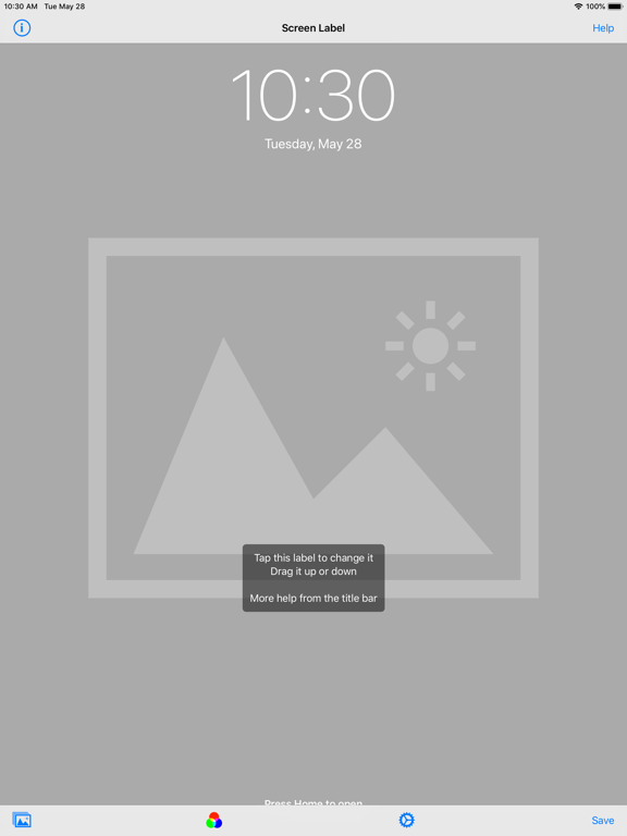 Screen Label iPad screenshot 2 - Utilities app